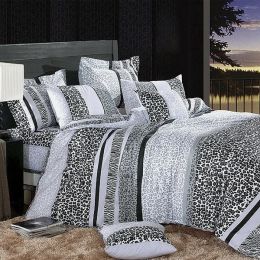 Blancho Bedding - [Snow Leopard] Luxury 7PC Bed In A Bag Combo 300GSM (King Size)