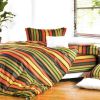 Blancho Bedding - [Colorful Stripe] Luxury 7PC Bed In A Bag Combo 300GSM (Full Size)