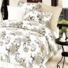 Blancho Bedding - [Ivory Rose] 100% Cotton 5PC Comforter Set (King Size)