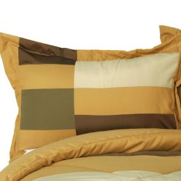 [Time Machine] Quilted Patchwork Down Alternative Comforter Set (King Size)