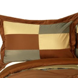 [Rainforest Magic] Quilted Patchwork Down Alternative Comforter Set (King Size)