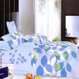 Blancho Bedding - [Leafy Shade] 100% Cotton 5PC Comforter Set (King Size)