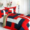 [Warm Cabin] Quilted Patchwork Down Alternative Comforter Set (King Size)