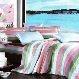 Blancho Bedding - [Shoreline] Luxury 5PC Comforter Set Combo 300GSM (King Size)