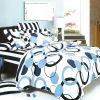 Blancho Bedding - [Artistic Blue] Luxury 4PC Mini Comforter Set Combo 300GSM (Full Size)