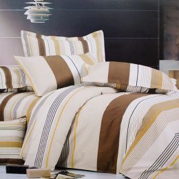 Blancho Bedding - [Shale] 100% Cotton 4PC Comforter Cover/Duvet Cover Combo (King Size)