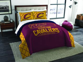 Cavaliers OFFICIAL  "Reverse Slam" King Comforter & Shams Set