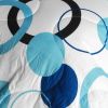 [Blue Bubble] Quilted Patchwork Down Alternative Comforter Set (King Size)