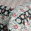 [Alice and Flower] Cotton 3PC Floral Vermicelli-Quilted Patchwork Quilt Set (King Size)