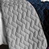 [Sand Timer] 3PC Vermicelli-Quilted Patchwork Quilt Set (Full/Queen Size)