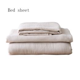 Simple Household Cotton Washing Four-Piece Suit (style: Bed sheet, Bedding Size: 1.8M 4Pcs set)