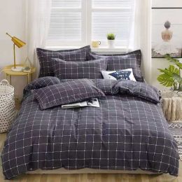 Household Brushed Bed Sheet And Duvet Cover Set (style: B, Bedding Size: 2.2M 4Pcs set)