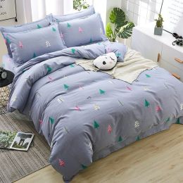 Household Brushed Bed Sheet And Duvet Cover Set (style: O, Bedding Size: 1.5M 4Pcs set)