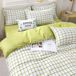 Gift Aloe Cotton Sheet Duvet Cover Sheet Four Piece Set (Color: StlyeD, size: 1.8m fourpiece set)