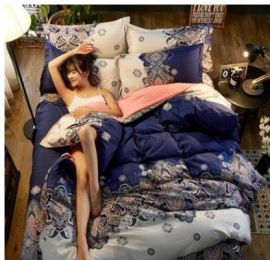 4 Piece Bedding Set Sheet Set (Color: 16, Size-Style: 1.8-Four piece suit)