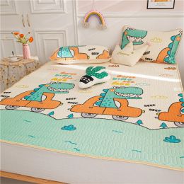 Three-Piece Latex Mat, Foldable And Washable (style: A, size: 60X135cm2 piece set)