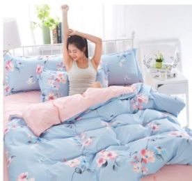 4 Piece Bedding Set Sheet Set (Color: 1, Size-Style: 1.5-Four piece suit)