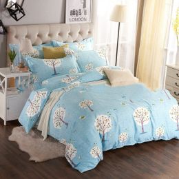 Four-piece set of printed thickened brushed sheets Homejoy (Color: I)