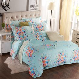 Four-piece set of printed thickened brushed sheets Homejoy (Color: H)
