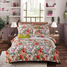 Four-piece set of printed thickened brushed sheets Homejoy (Color: B)