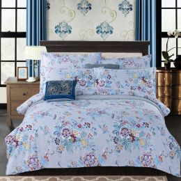 Four-piece set of printed thickened brushed sheets Homejoy (Color: E)