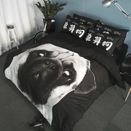 textile wholesale bedding sanding four piece three piece cartoon dormitory bed quilt Homejoy (Color: Single dog bed, Size-Style: 1.5m-4 piece set)