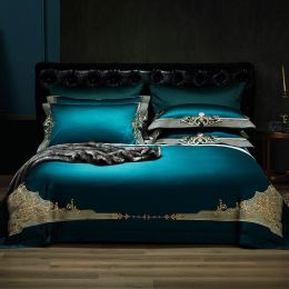 Luxury four-piece bedding Homejoy (Color: Green, size: 2.0x2.2m)