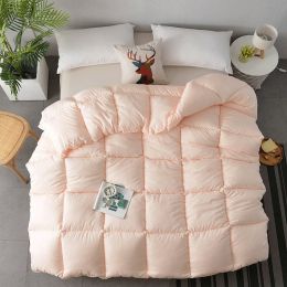 Winter Duvet Quilted Quilt King Queen Twin Size Comforter (Color: Orange, size: 150x200cm3 catties)