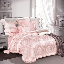 4-Piece Set Of European-Style Luxury Light Luxury Bedding (Color: Temple of Glory, Bedding Size: 2m(220*240))