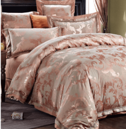 4-Piece Set Of European-Style Luxury Light Luxury Bedding (Color: Wealth Blossom, Bedding Size: 1.5m(220*230))