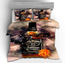 3D Printing Quilt Cover Sheet Three-piece Set Four-piece Set (style: F, size: 4)