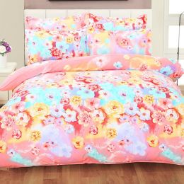 Four sets of warm bedding wholesale Nantong textile factory direct sanding sheet type bed four pieces (style: 16)