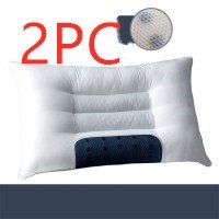 Cotton Cassia Seed Pillow, Buckwheat Skin, Cervical Pillow (style: 2style2pcs)