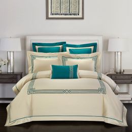 Four-piece cotton embroidery embroidery home textile (Color: Character, size: 220X240CM)