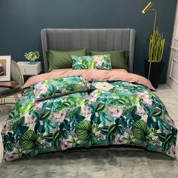 Digital Printing Four-Piece Light Luxury Bed Sheet Duvet Cover (Color: Hua Yang, size: 1.5m 1.8m)