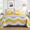 100% Cotton Quilt Set 3PCS Reversible Bedspread Lightweight Coverlet Set for Queen/Full Size Bed All Season Use