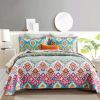 100% Cotton Quilt Set 3PCS Reversible Bedspread Lightweight Coverlet Set for Queen/Full Size Bed All Season Use