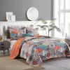 100% Cotton Quilt Set 3PCS Reversible Bedspread Lightweight Coverlet Set for Queen/Full Size Bed All Season Use