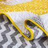 100% Cotton Quilt Set 3PCS Reversible Bedspread Lightweight Coverlet Set for Queen/Full Size Bed All Season Use