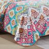 100% Cotton Quilt Set 3PCS Reversible Bedspread Lightweight Coverlet Set for Queen/Full Size Bed All Season Use