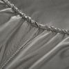 4 Pcs Smooth Satin Silk Sheet Set Deep Pocket Bed Sheet Wrinkle Fade Resistant