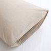 100% Washed Cotton Duvet Cover King Size, Beige Fade-Resistant Natural Bedding Set (No Comforter)